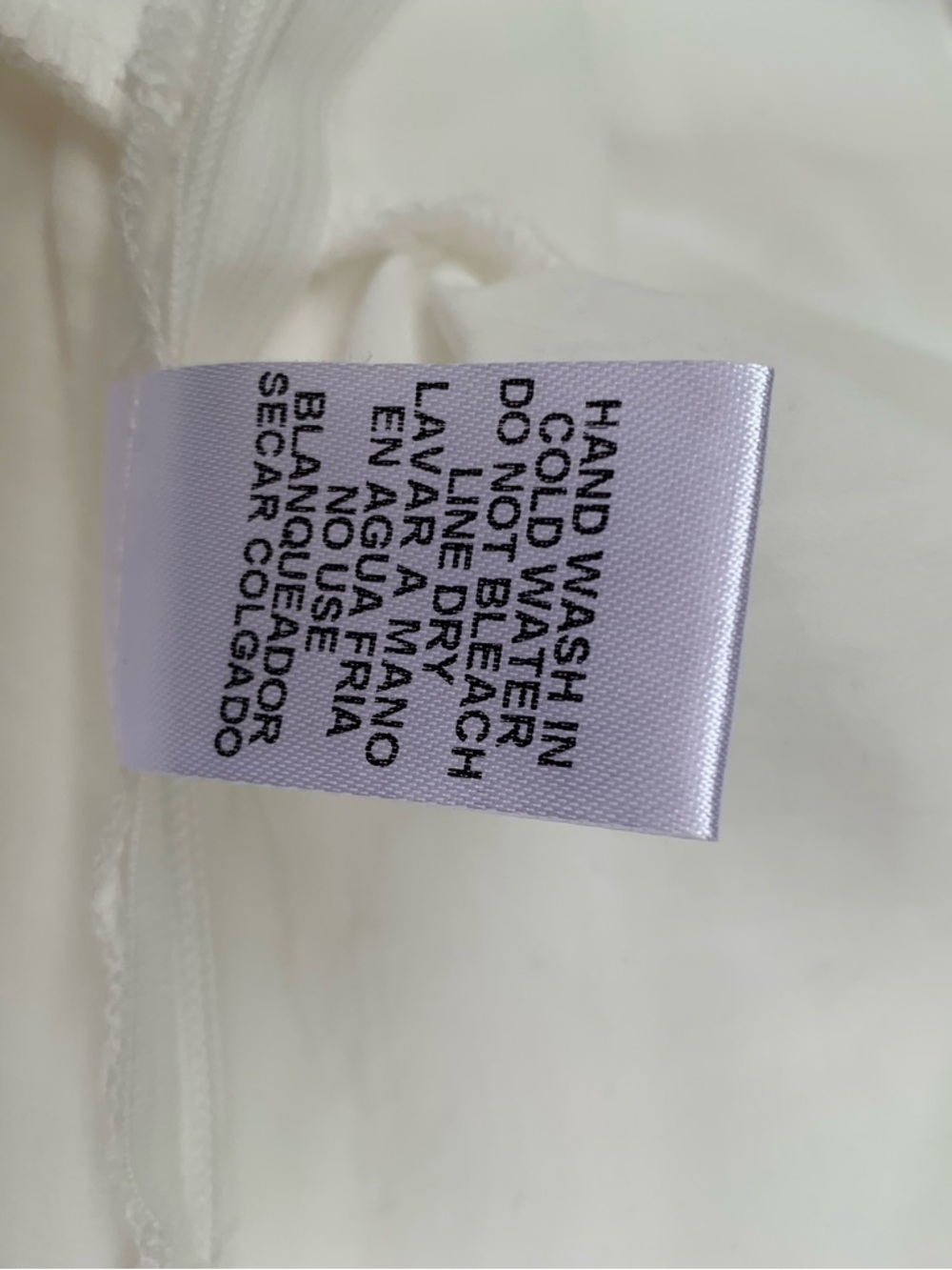 Entro Rouched Ruffle V-Neck cropped blouse white S open back - Picture 4 of 7
